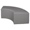 Regency Regency Aurora Curved Vinyl Ottoman- Grey N6265GY - alternate 1